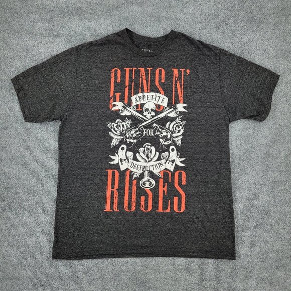 Guns N Roses Shirts Guns N Roses Shirt Mens Xl Black Appetite For Destruction Graphic Short